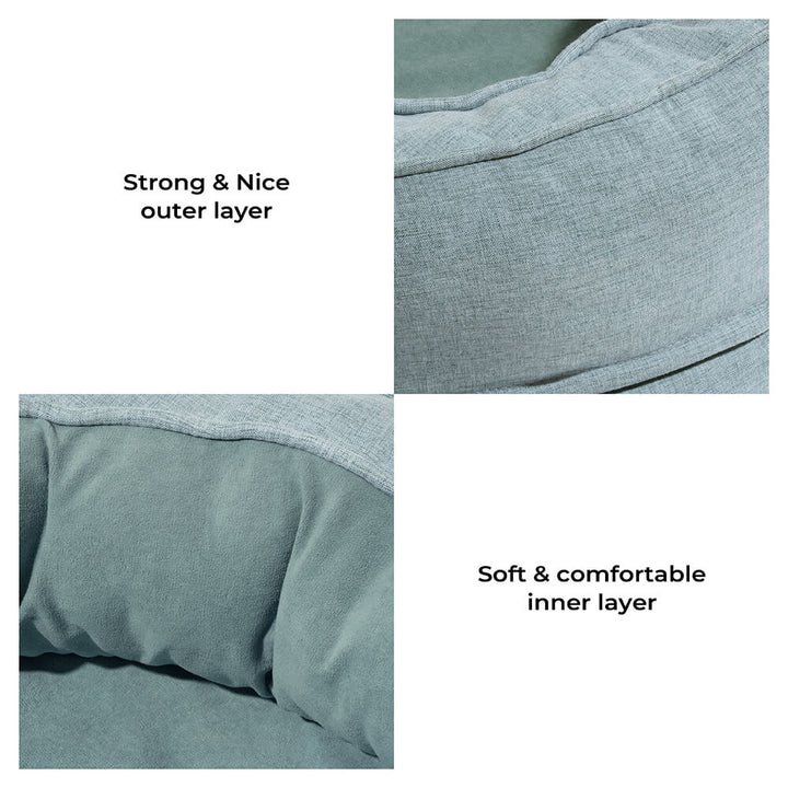 Pambula | Donut Dog Bed with Raised Bolster and Waterproof Liner - image 8