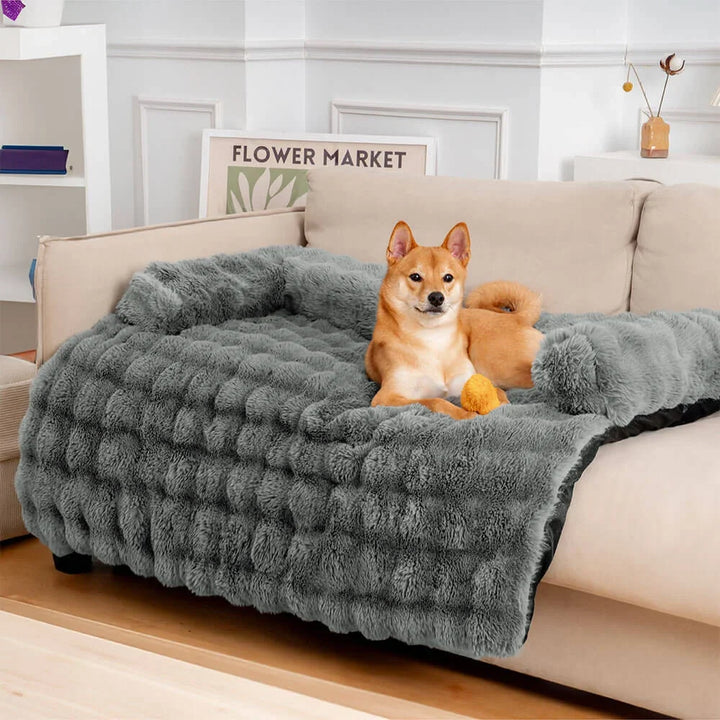 Elouera | Fluffy Faux Fur Dog Bed and Sofa Protector Mat - image 6