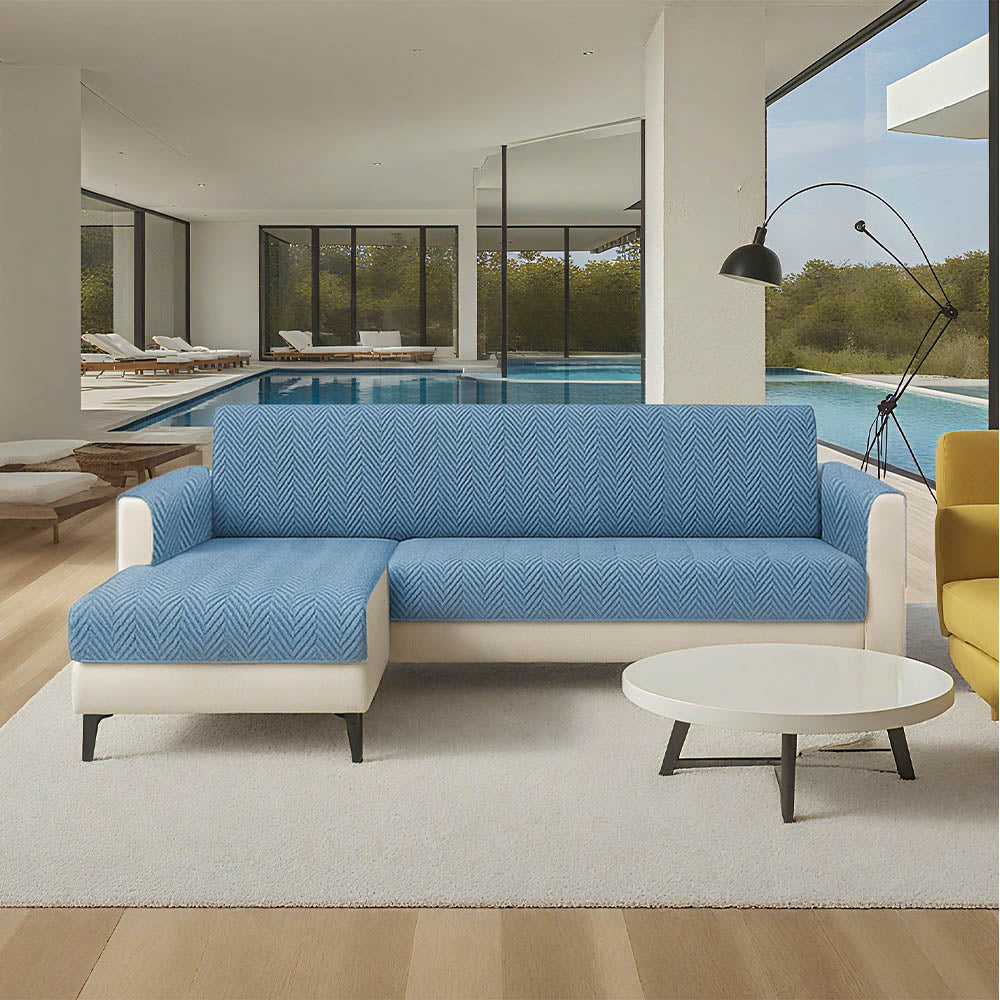 Rhyll | Waterproof Non-Slip Chenille One-Piece Couch Cover - image 26