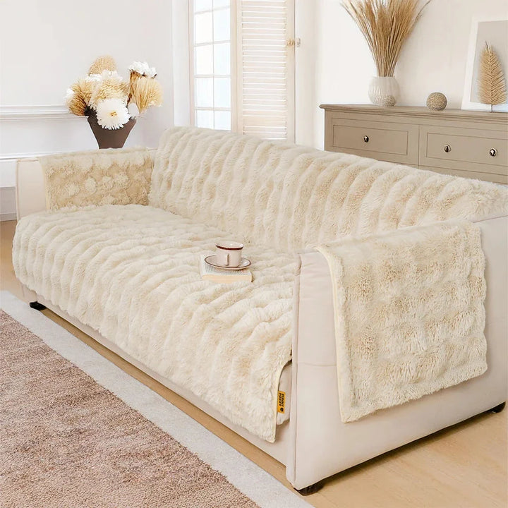 Somers | Water-Resistant Fluffy Stretch Couch Cover - image 16