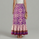 Georgette | Women's Printed Maxi Skirt with Elastic Waist and Tiered Design
