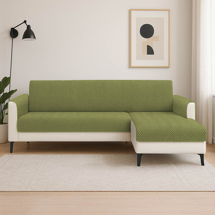 Rhyll | Waterproof Non-Slip Chenille One-Piece Couch Cover - image 10