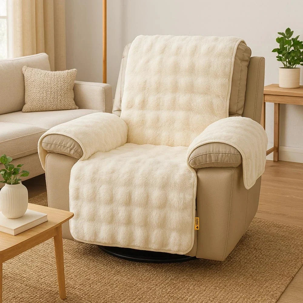 Somers | Water-Resistant Fluffy Stretch Couch Cover - image 17
