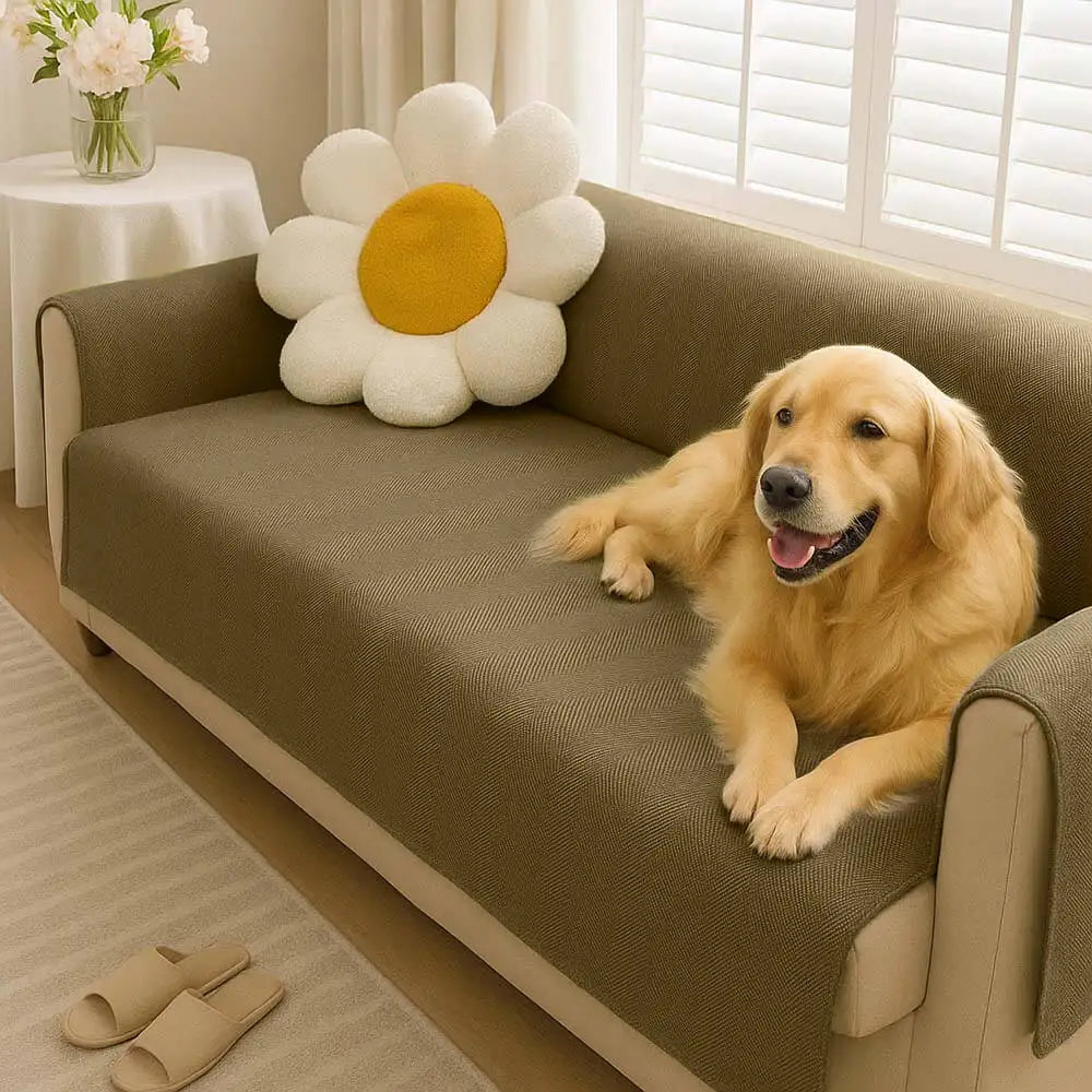 Rhyll | Waterproof Non-Slip Chenille One-Piece Couch Cover - image 33