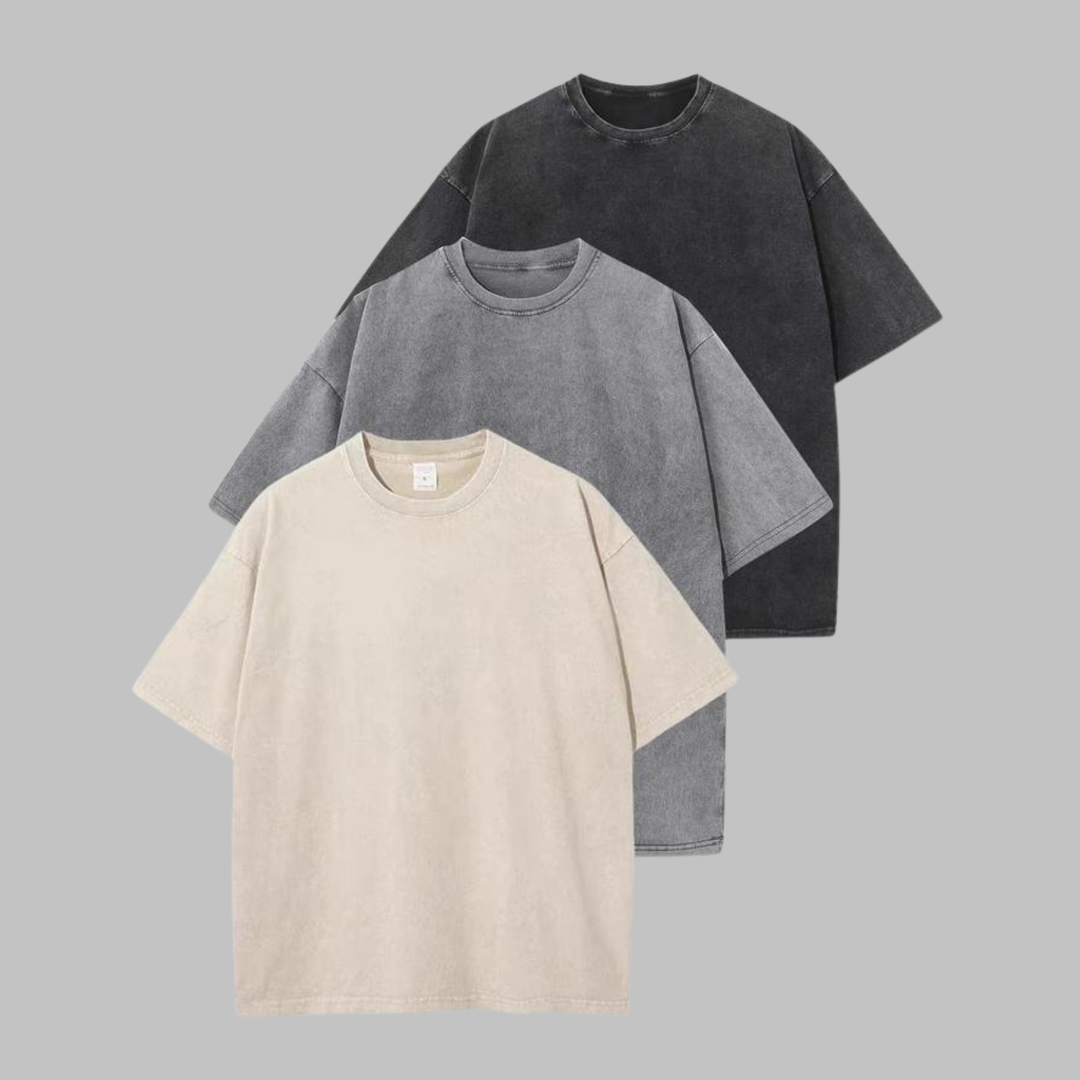 Priscilla | Women's - Casual Oversized Wash Crew Neck Unisex Shirt