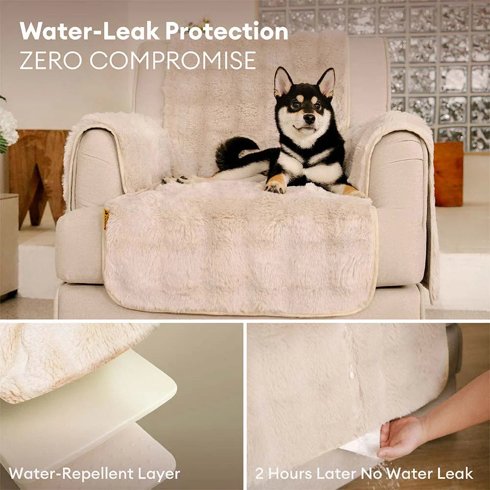 Somers | Water-Resistant Fluffy Stretch Couch Cover - image 5