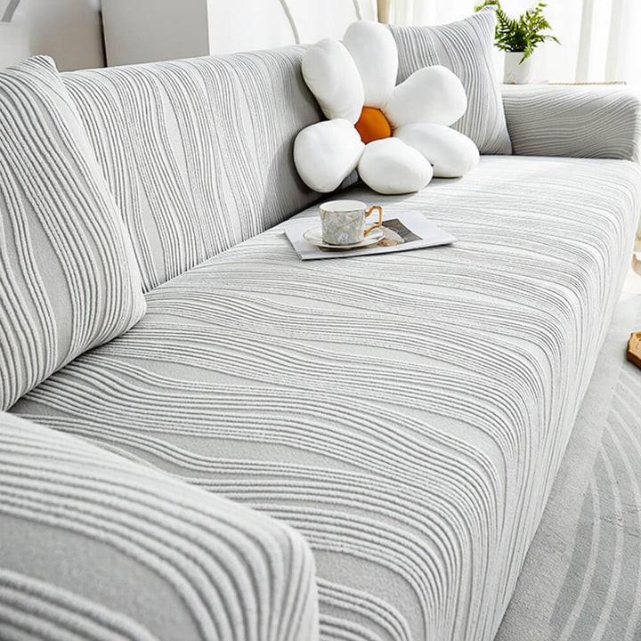Kilcunda | Jacquard Stretch Full Sofa Cover, Scratch-Resistant - image 1