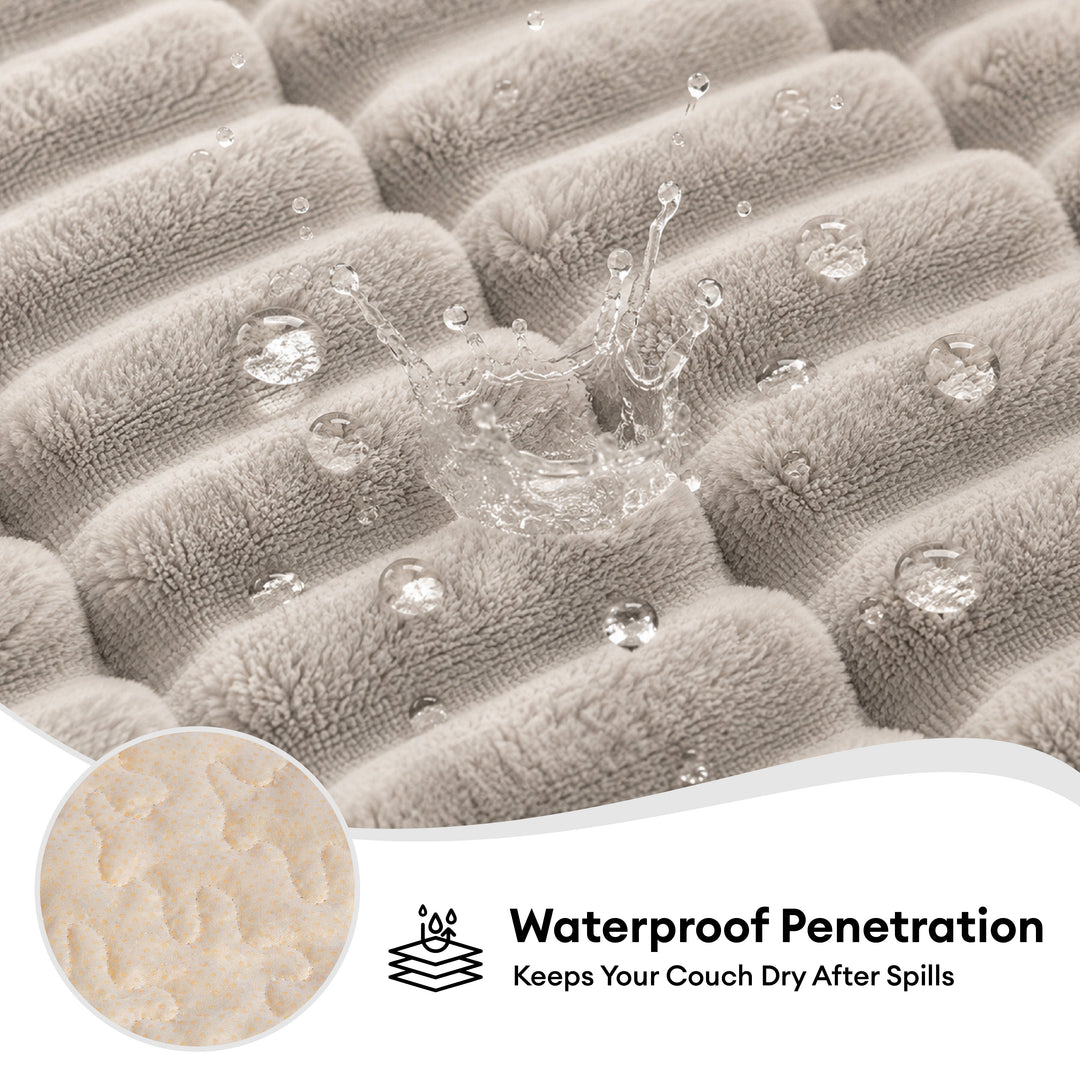 Durras | Waterproof One-Piece Quilted Flannel Couch Cover - image 2