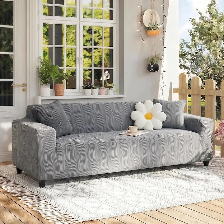 Kilcunda | Jacquard Stretch Full Sofa Cover, Scratch-Resistant - image 17