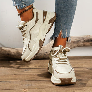 Susanna | Women's Chunky Platform Panelled Sneakers