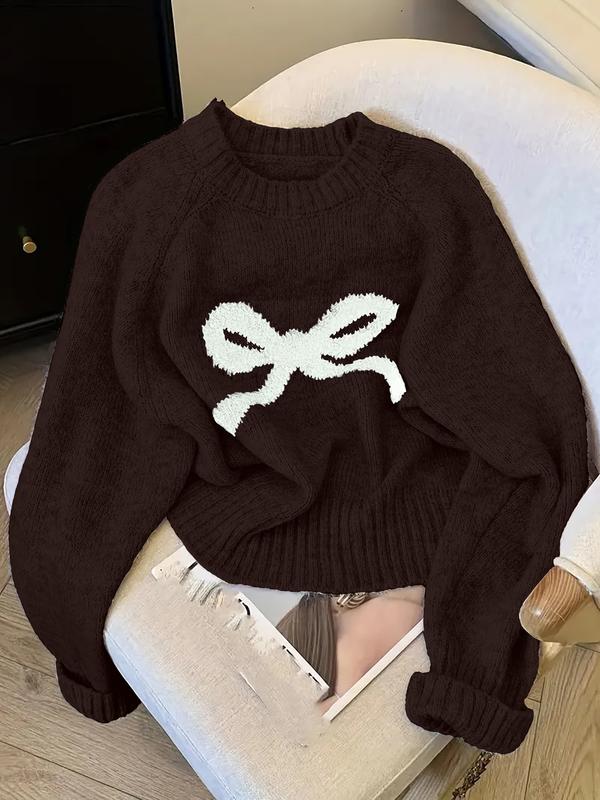 Yolanda | Women's Elegant Bow Knit Sweater for Autumn & Winter