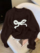 Yolanda | Women's Elegant Bow Knit Sweater for Autumn & Winter