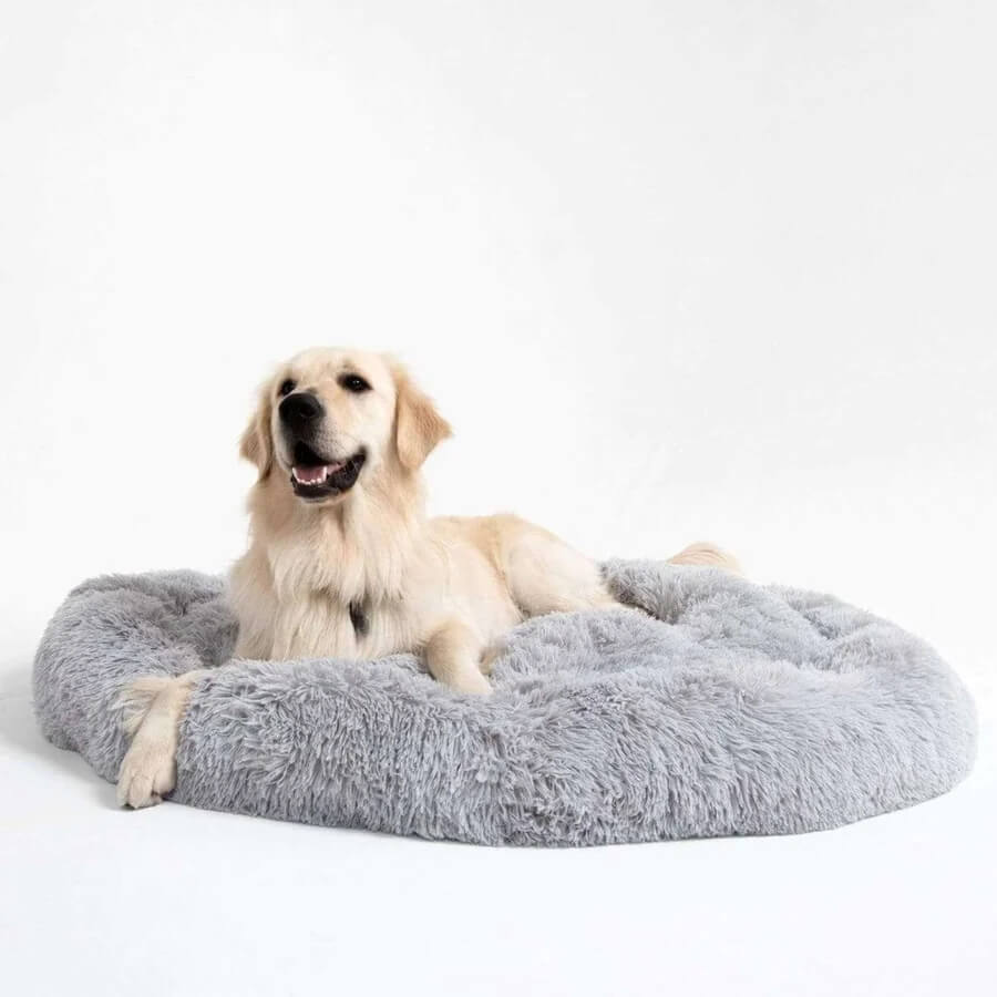 Tamarama | Fluffy Round Faux Fur Dog Bed - image 2