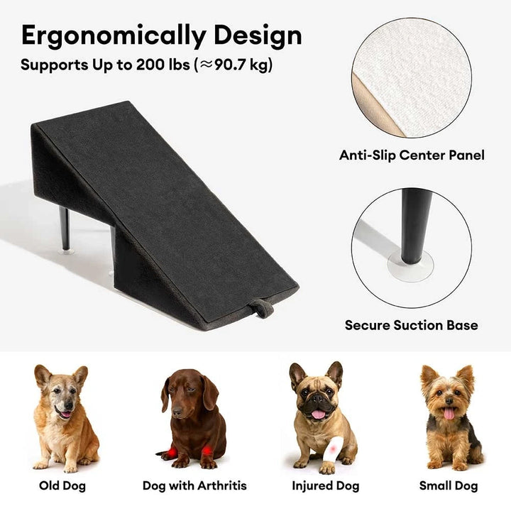 Mallacoota | 2-in-1 Velvet Dog Ramp and Step Stool for Beds - image 5