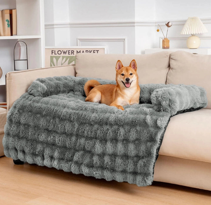 Elouera | Fluffy Faux Fur Dog Bed and Sofa Protector Mat - image 1