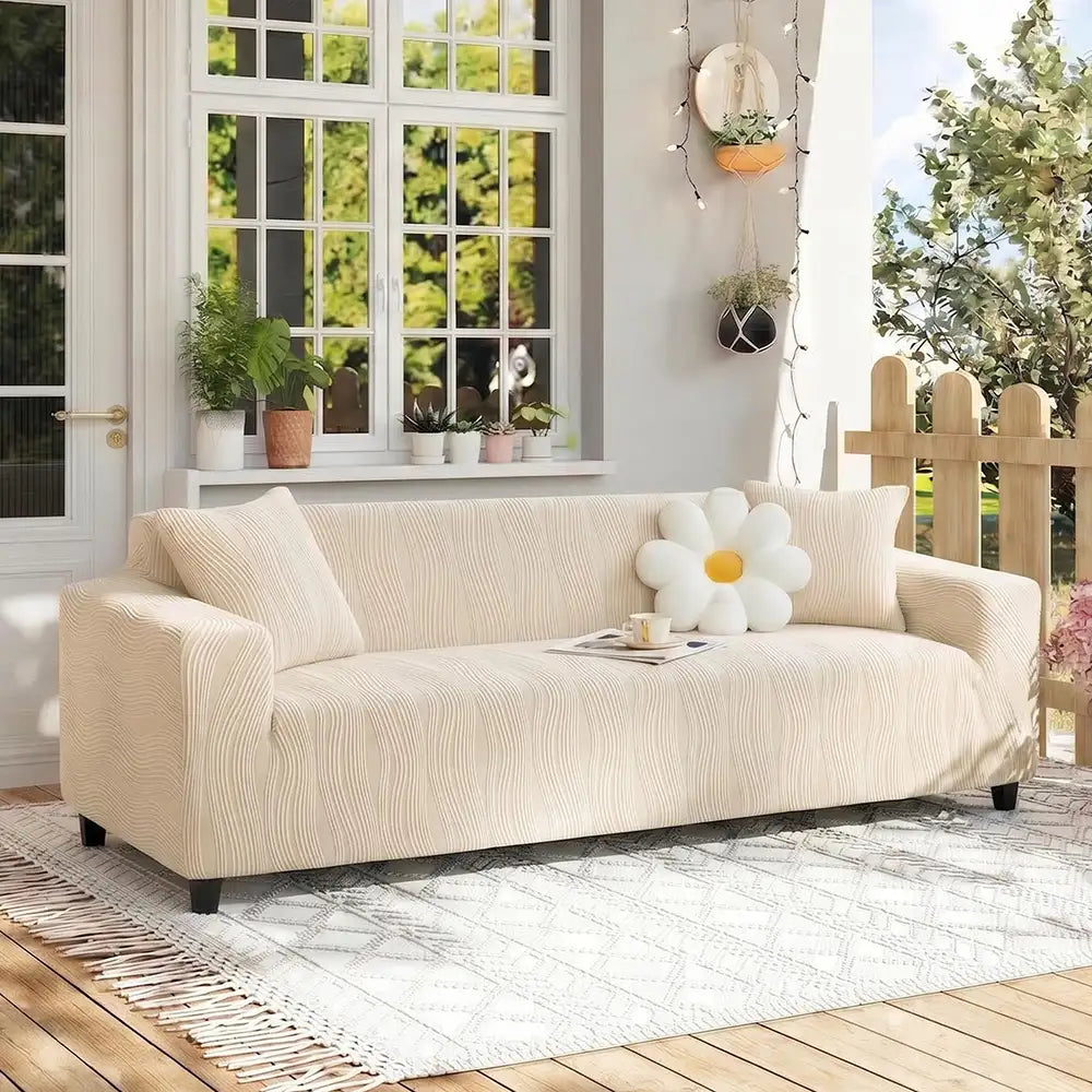 Kilcunda | Jacquard Stretch Full Sofa Cover, Scratch-Resistant - image 18