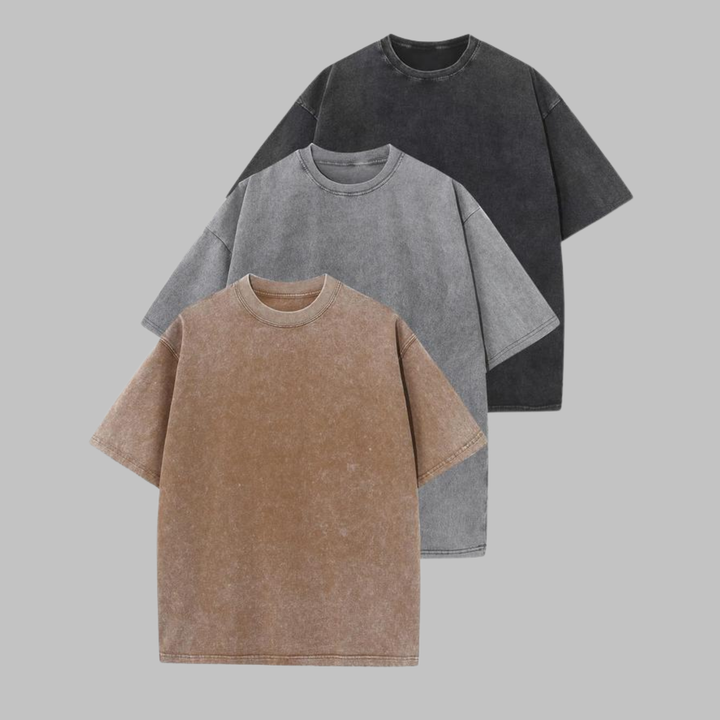 Priscilla | Women's - Casual Oversized Wash Crew Neck Unisex Shirt