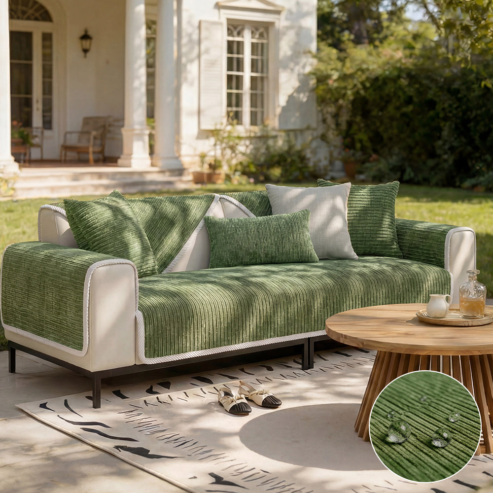 Broulee | Waterproof Simple Chenille Anti-Scratch Couch Cover - image 16