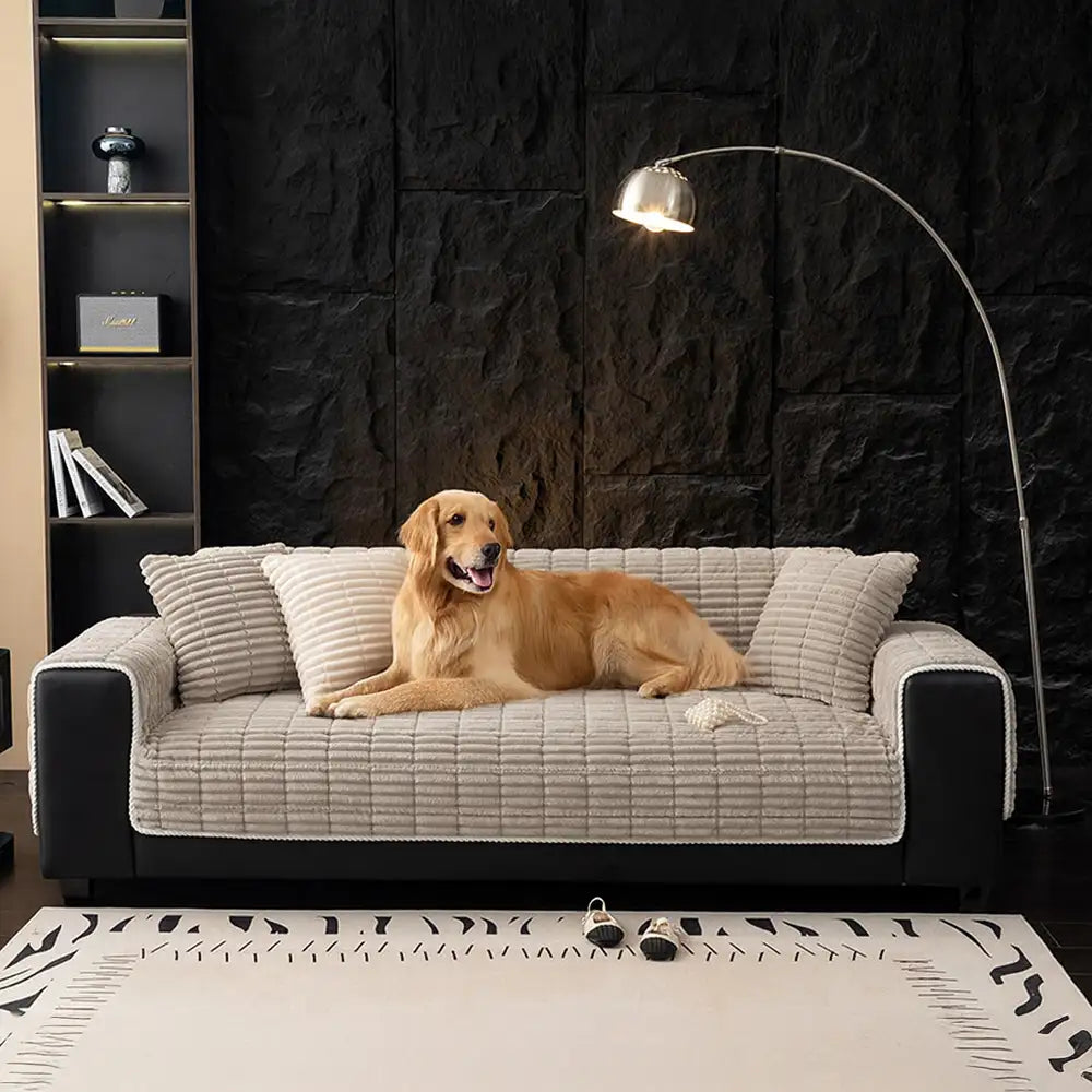 Durras | Waterproof One-Piece Quilted Flannel Couch Cover - image 1