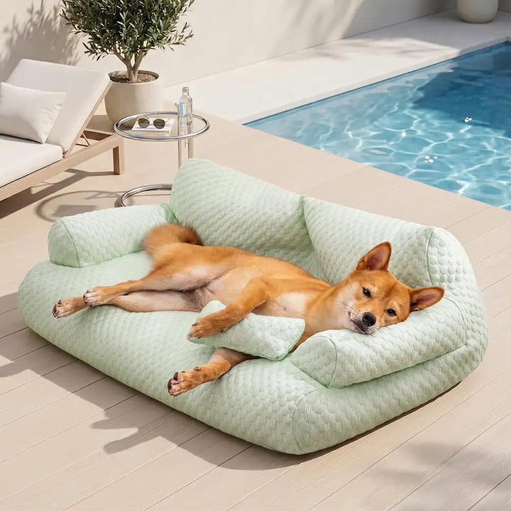 Cowes | Breathable Ice Silk Dog Sofa Bed, Washable - image 21
