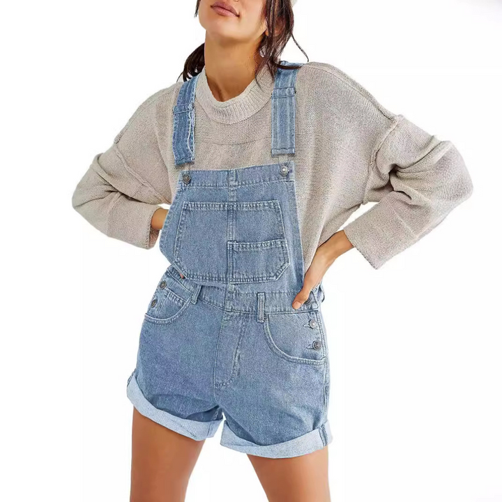 Hermione | Women's - Vintage Adjustable Overall Shorts