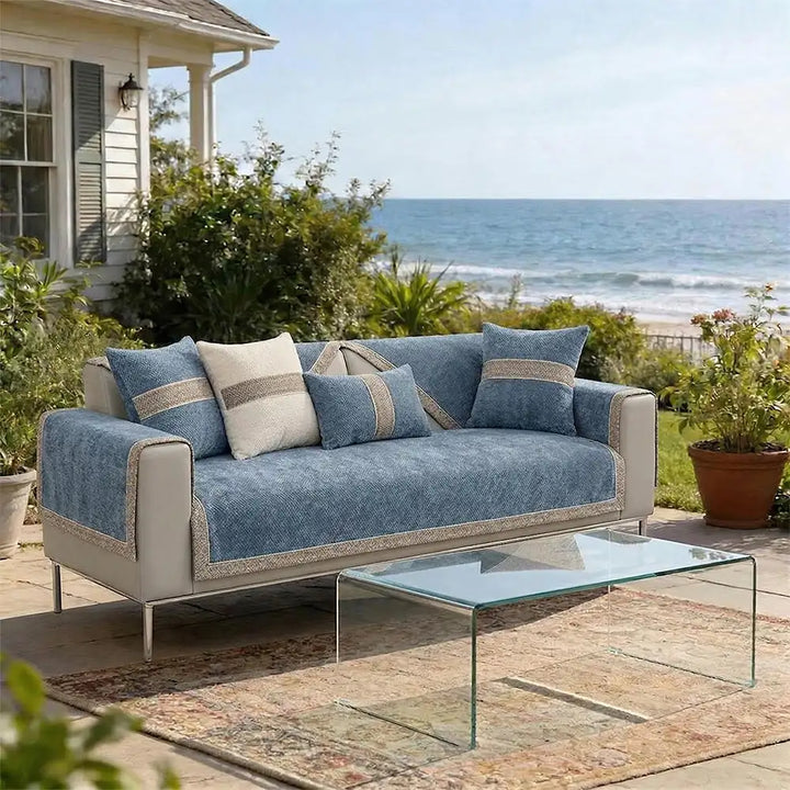Copacabana | Modern Tweed Woven Chenille Couch Cover - image 15