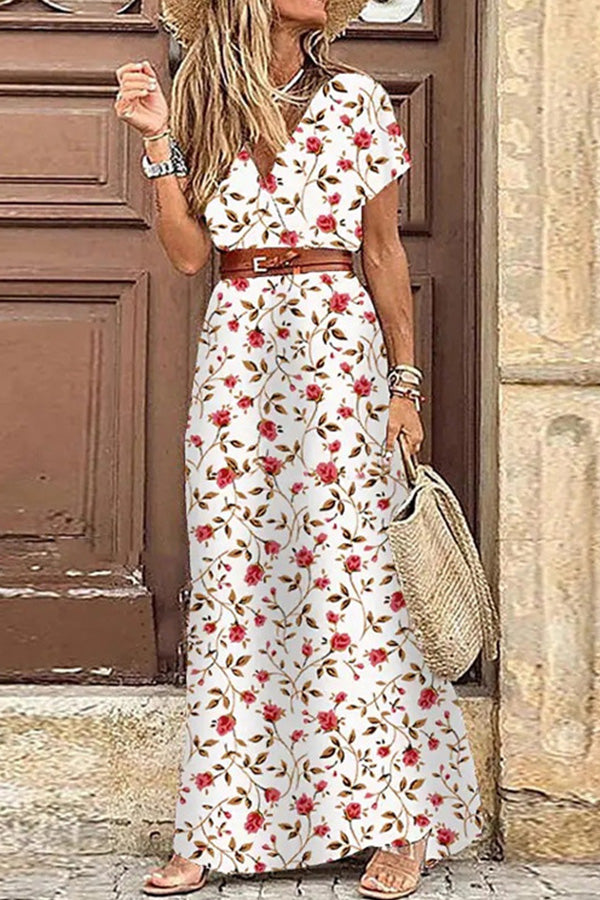 Isolina | Women's Sleeveless Bohemian Maxi Dress with Round Neck - image 4