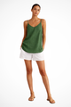 Nerina | Women's Spaghetti Strap Linen Spring Top