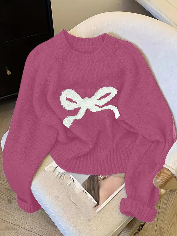 Yolanda | Women's Elegant Bow Knit Sweater for Autumn & Winter