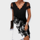 Vittoria | Women's Lace Midi Dress with V-Neck and Short Sleeves - image 3