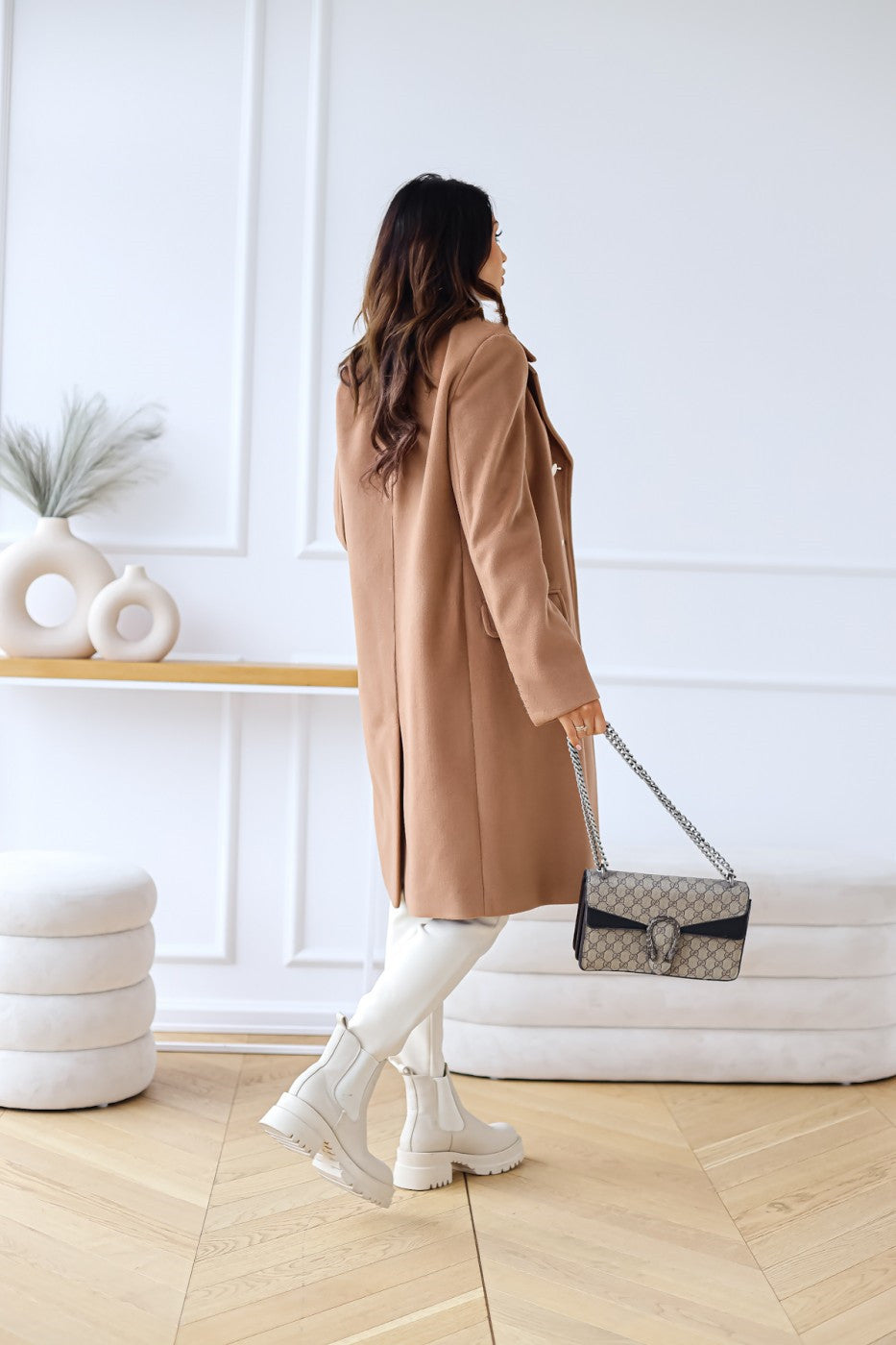 Wilhelmina | Women's Double-Breasted Long Coat