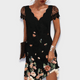 Vittoria | Women's Lace Midi Dress with V-Neck and Short Sleeves - image 7