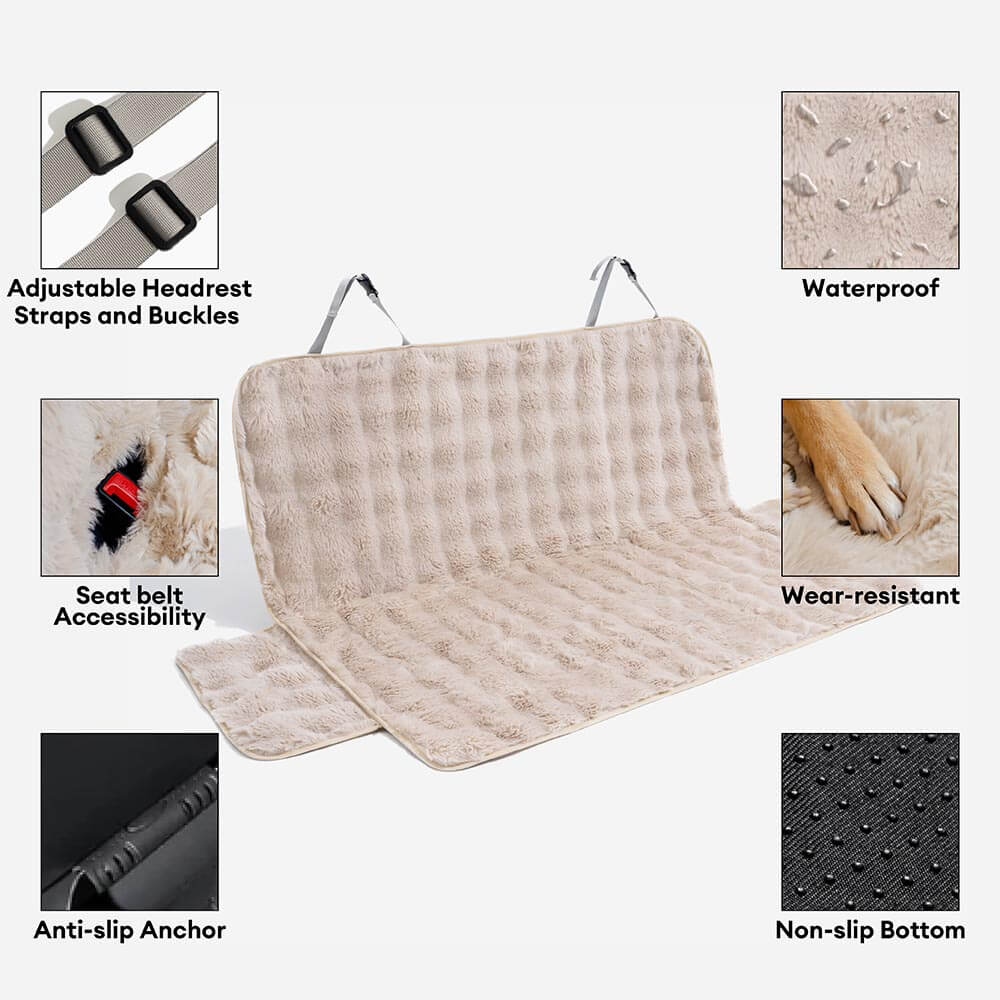 Terrigal | Fluffy Faux Fur Pet Blanket Car Seat Cover - image 9