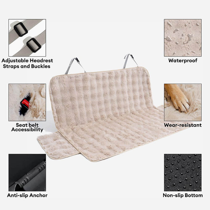 Terrigal | Fluffy Faux Fur Pet Blanket Car Seat Cover - image 9