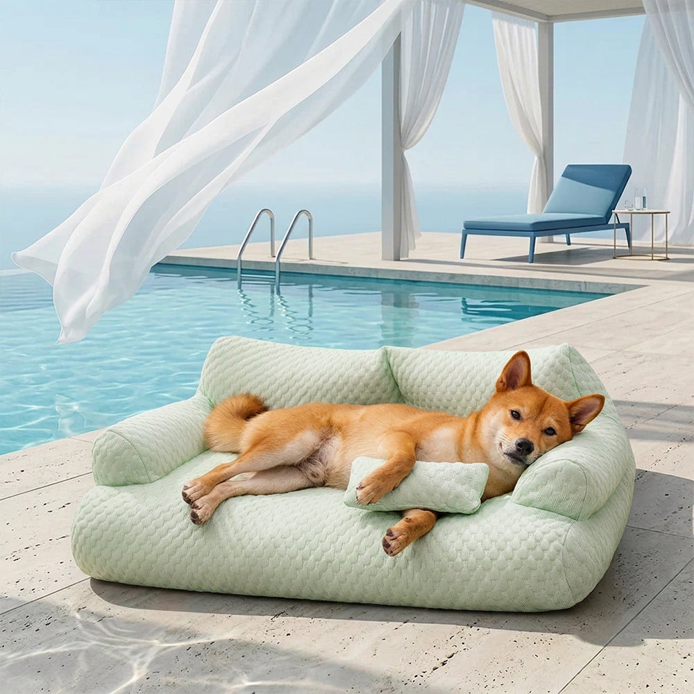 Cowes | Breathable Ice Silk Dog Sofa Bed, Washable - image 18