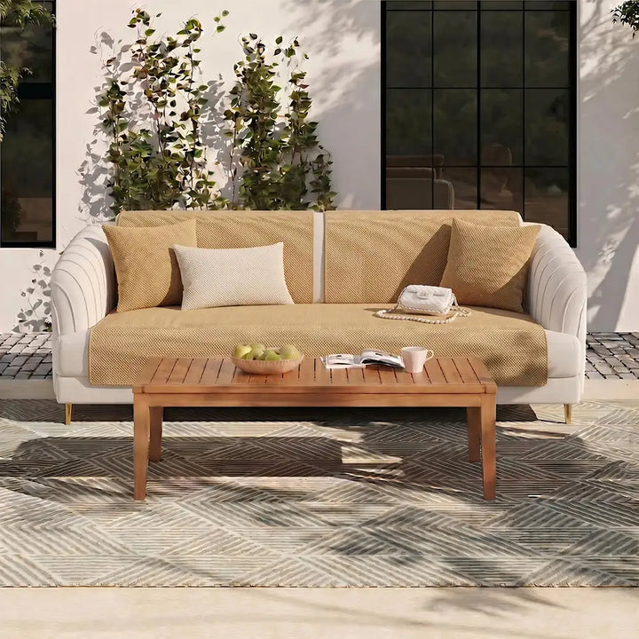 Metung | Solid Colour Plush Pet Couch Cover - image 14