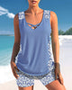 Maguelone | Women's Printed Tankini Set with Criss-Cross Straps - image 7