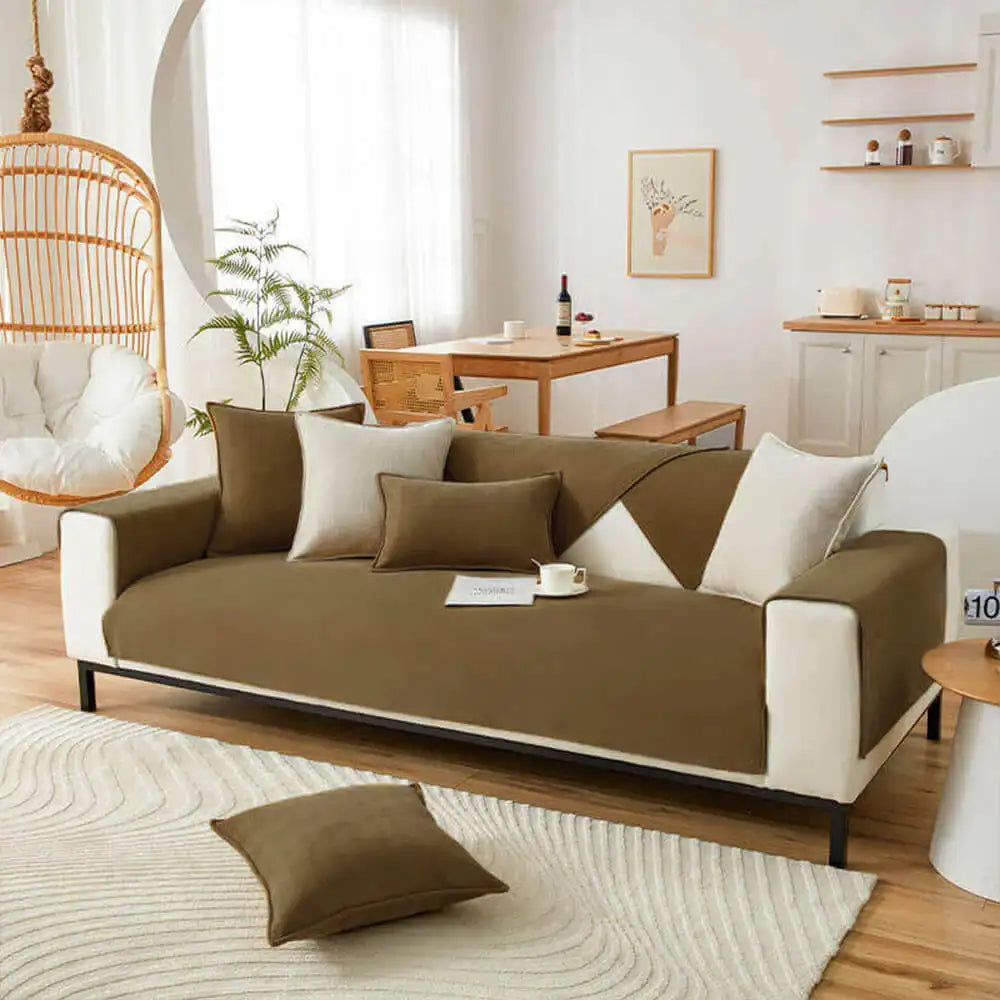 Bombo | Waterproof Herringbone Chenille Couch Cover - image 17