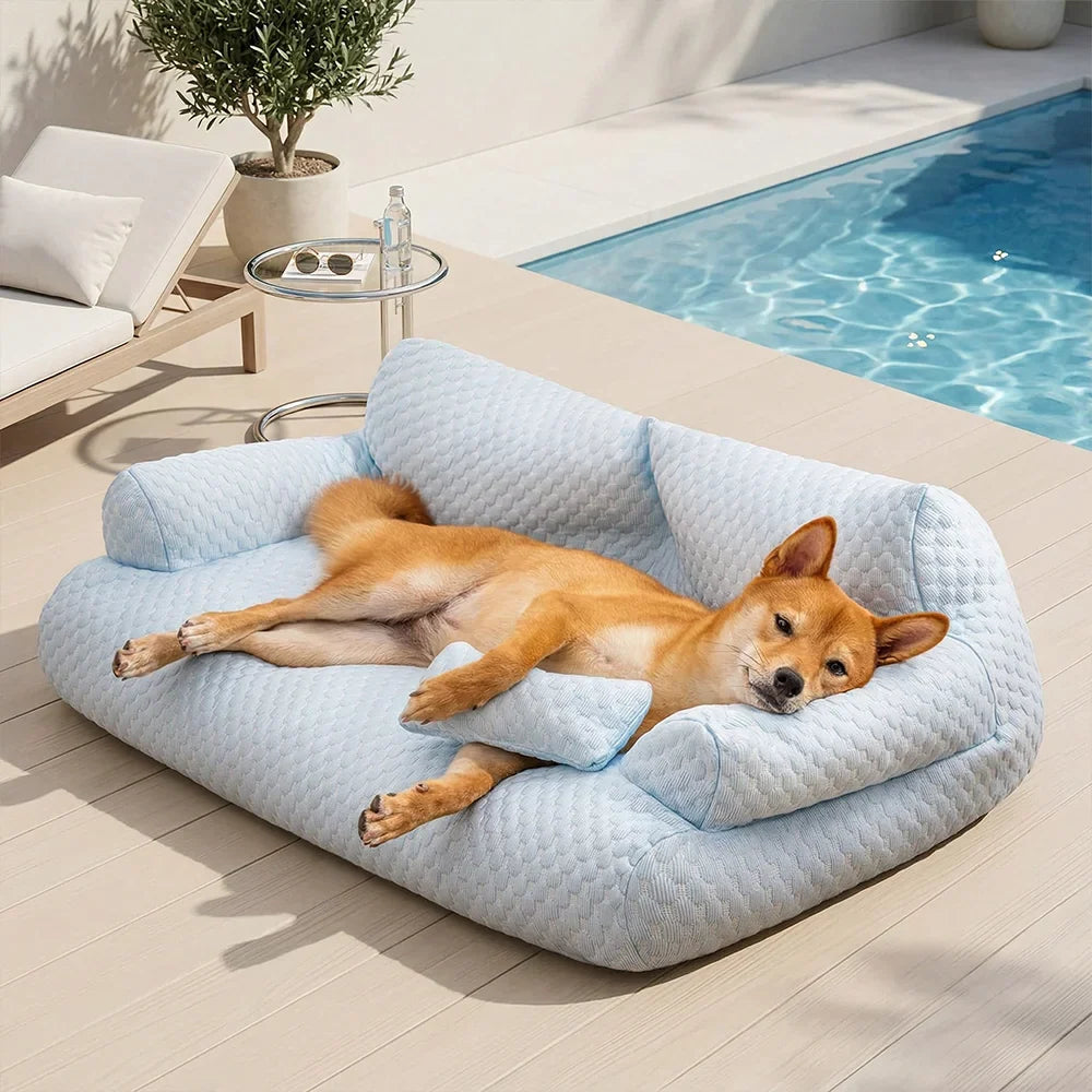 Cowes | Breathable Ice Silk Dog Sofa Bed, Washable - image 22