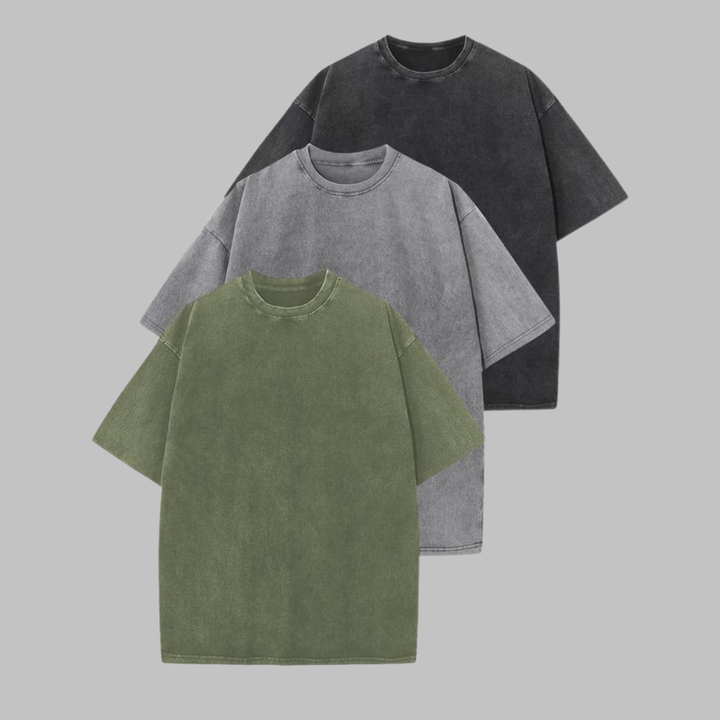 Priscilla | Women's - Casual Oversized Wash Crew Neck Unisex Shirt
