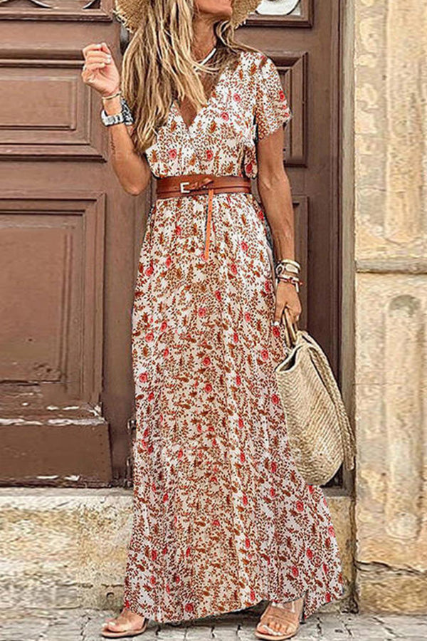 Isolina | Women's Sleeveless Bohemian Maxi Dress with Round Neck - image 7
