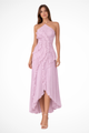 Briony | Women's Sleeveless Halter Backless Ruffled Maxi Summer Wedding Guest Dress