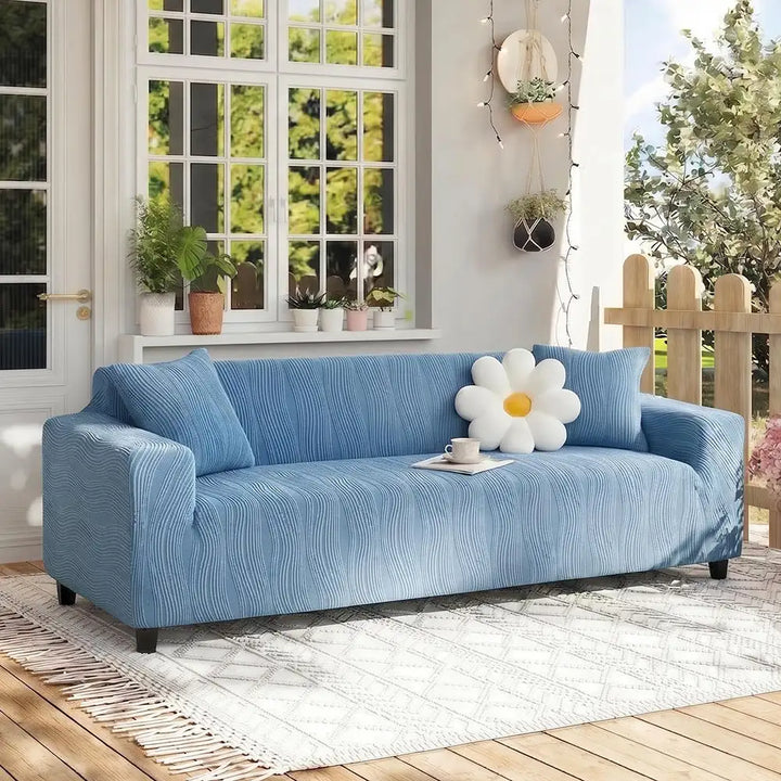 Kilcunda | Jacquard Stretch Full Sofa Cover, Scratch-Resistant - image 16
