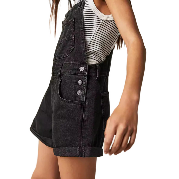 Hermione | Women's - Vintage Adjustable Overall Shorts