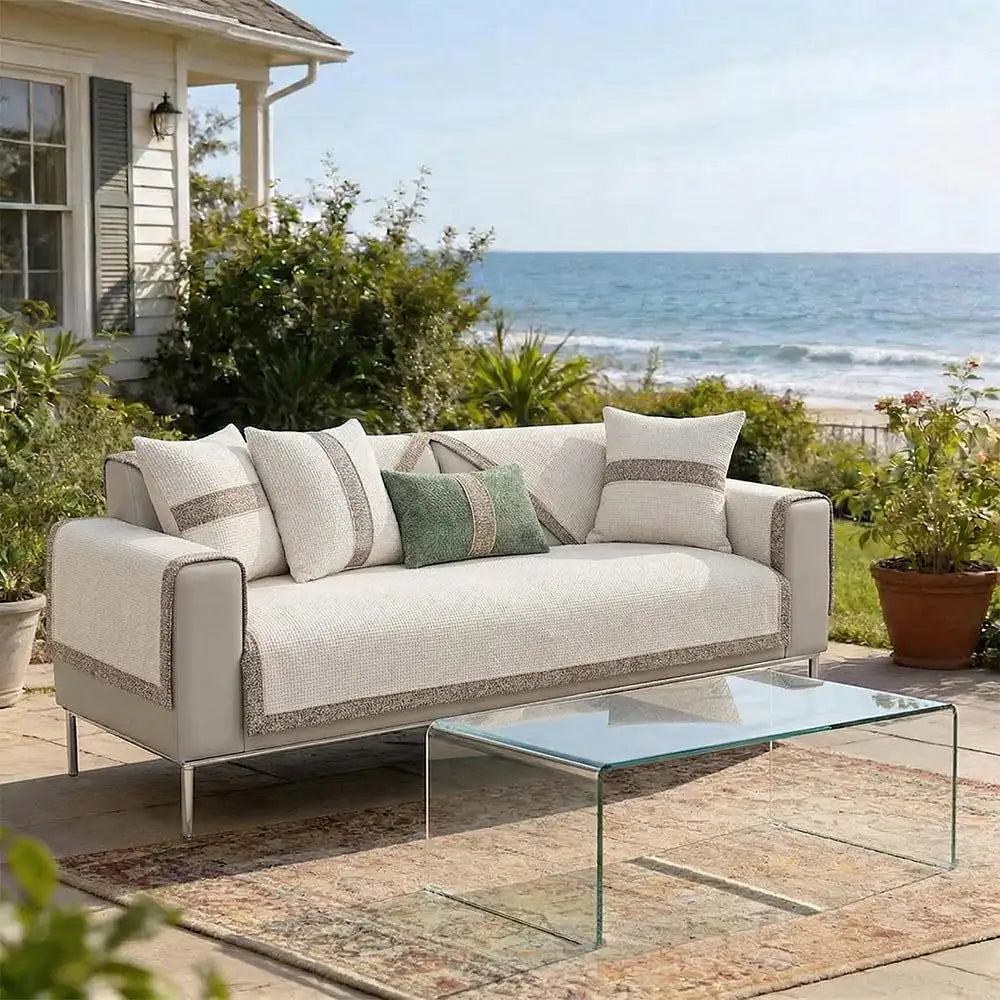 Copacabana | Modern Tweed Woven Chenille Couch Cover - image 14