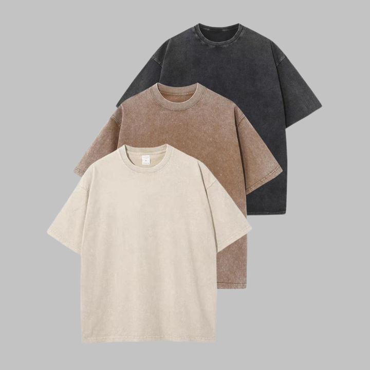 Priscilla | Women's - Casual Oversized Wash Crew Neck Unisex Shirt