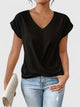 Mahrianne | Women's Comfortable V-Neck Top with Twist Front Detail