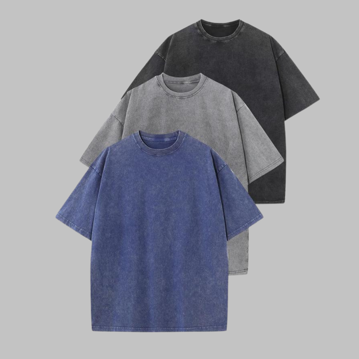 Priscilla | Women's - Casual Oversized Wash Crew Neck Unisex Shirt