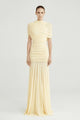 Lysandra | Women's Ruched Bodice Pleated Tulle Maxi Dress