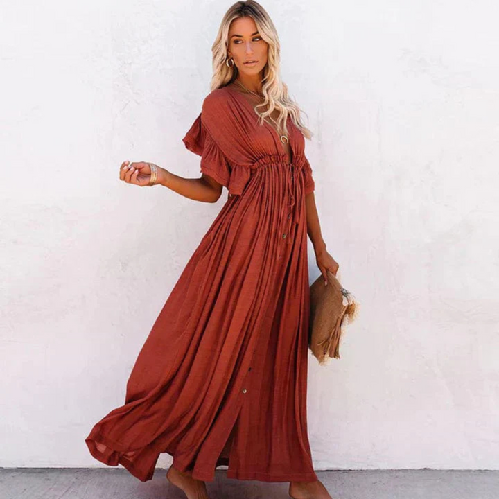 Rose | Women's Lightweight Maxi Dress with Floor Length and Flowing Cut - image 2